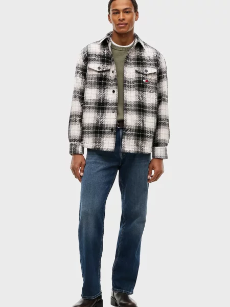 Клетчатая джинсовая рубашка Tommy Jeans