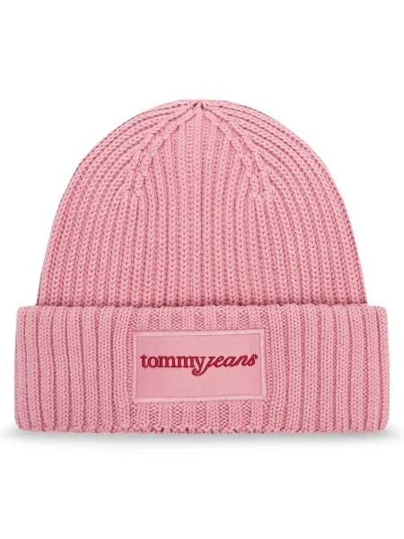Čiapka Tommy Jeans ružová