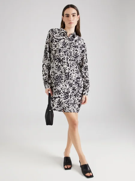VERO MODA Rochie tip bluză JOSIEDORA gri deschis negru