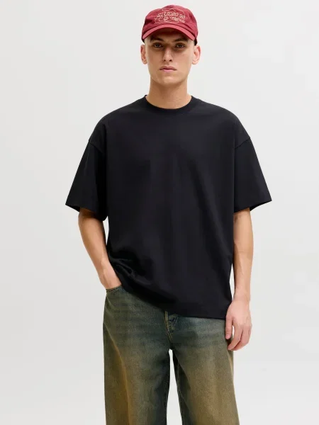 JACK & JONES Tricou JJEBARRON' negru