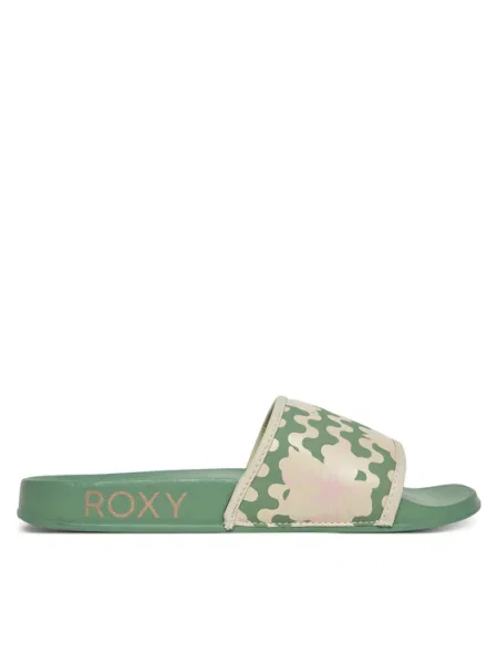 Pantofle Roxy zelené