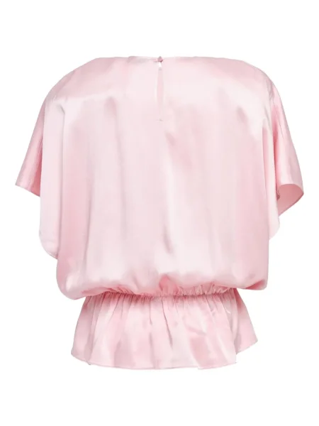 Bluză Stella Mccartney din satin roz