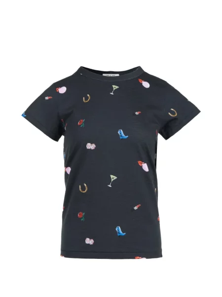 Tricou Rag & Bone cu imagine negru