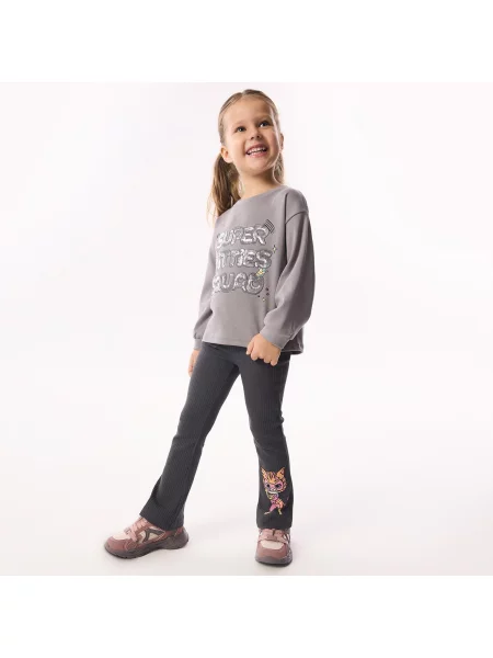 Reserved SuperKitties leggings sötétszürke