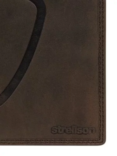 Portfel Strellson w miejskim stylu brązowy