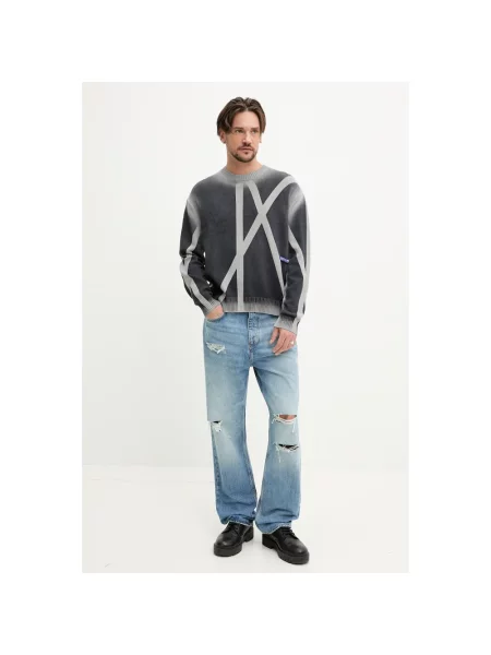Dzianinowy sweter A-cold-wall* szary