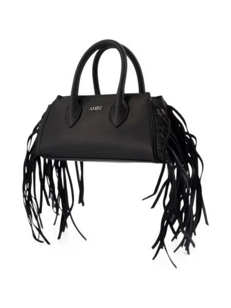 Geantă shopper Amiri cu franjuri negru