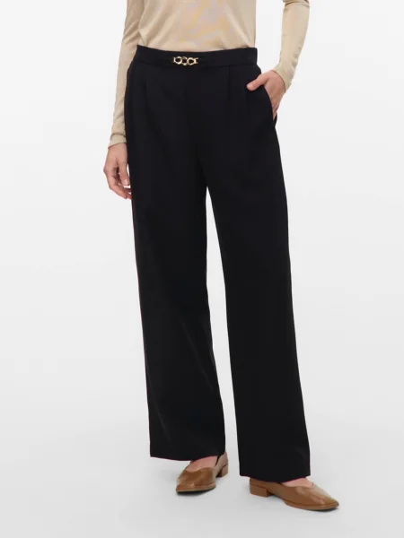 VERO MODA Pantaloni cutați VMHADASSA' negru