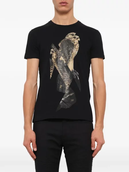 Tricou Neil Barrett cu imagine negru