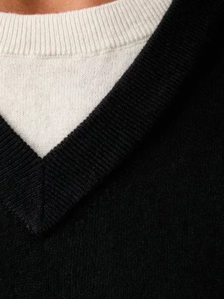 Calvin Klein Jeans пуловер дамски с вълна черно