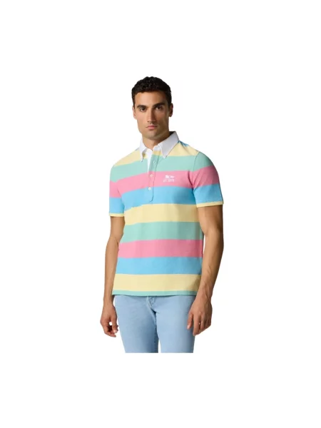 Dzianinowa koszulka polo Brooks Brothers z paskiem