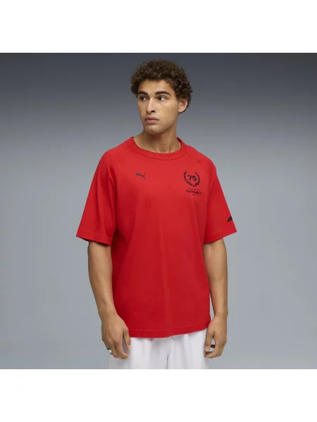 PUMA luźna koszulka Odzież Pop S czerwony