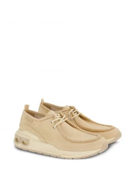 Sneakerși Ferragamo cu șireturi din piele