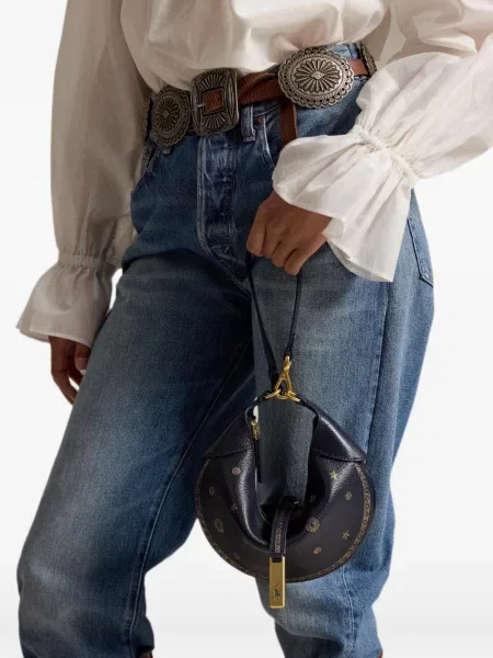 Πουκάμισο Polo Ralph Lauren υφαίνω διαγωνίως μωβ