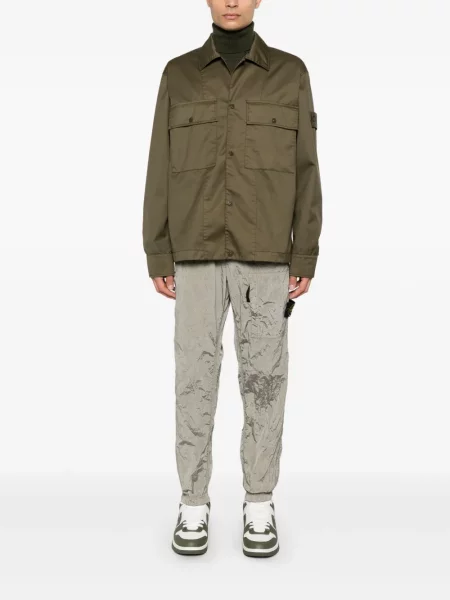 Geacă Stone Island cu strasuri verde