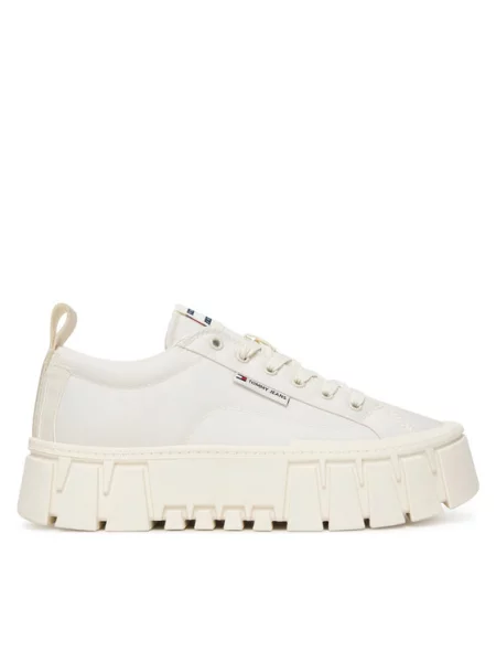 Laisvalaikio batai Tommy Jeans Tjw Flatform Chunky Sneaker Écru