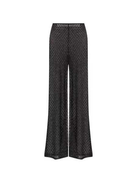 Pantaloni Missoni tricotate negru