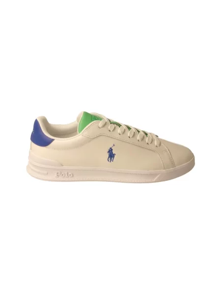 Lniane sneakersy Polo Ralph Lauren białe