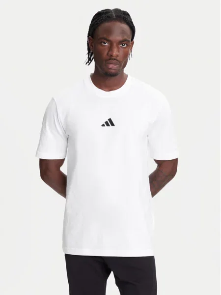 Koszulka Essentials Small Logo Single Jersey biała