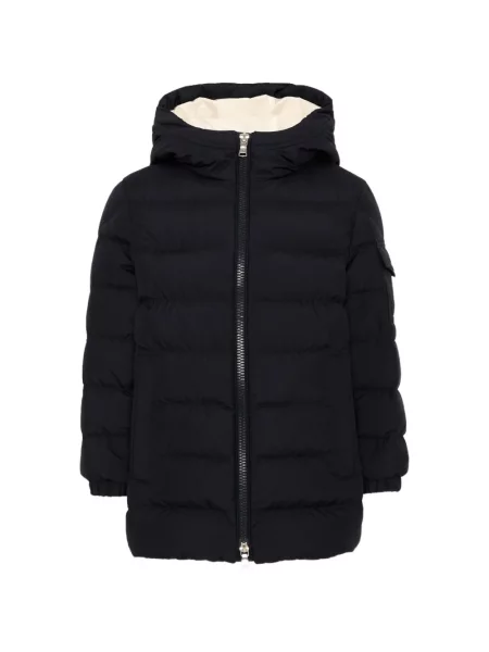 Kurtka dziecięca Moncler Enfant niebieska