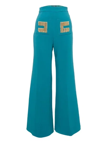 Spodnie Elisabetta Franchi niebieskie