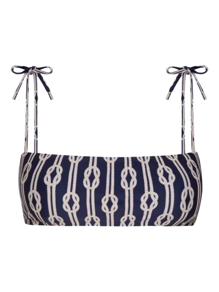 Top Lenny Niemeyer wiązany na ramiączkach niebieski