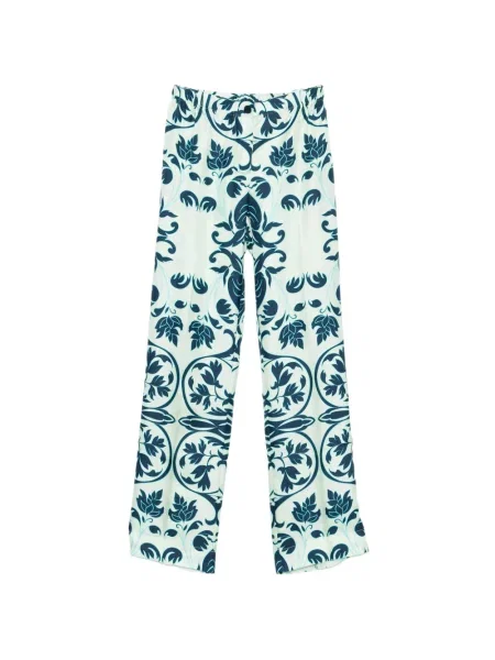 Pantaloni F.r.s For Restless Sleepers cu model floral verde