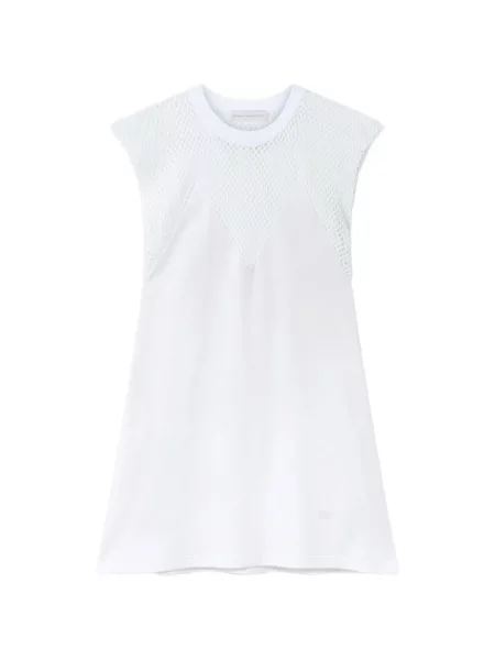 Rochie mini Stella Mccartney plasă alb
