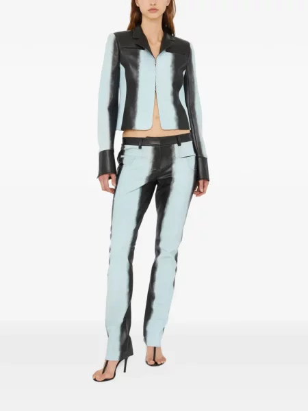 Pantaloni Christopher Esber din piele negru