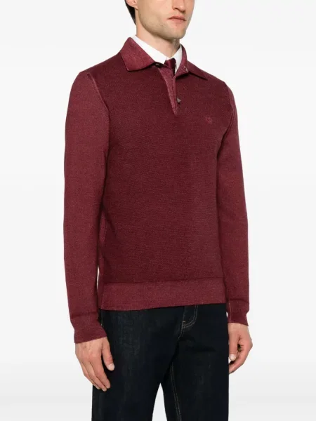 Pulover Etro cu broderie roșu