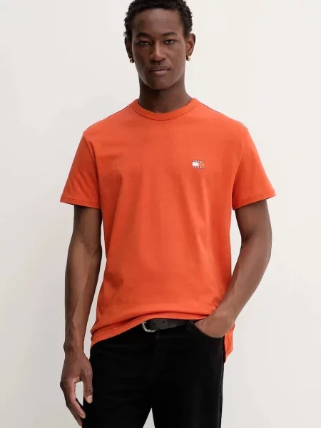 Тениска Tommy Jeans оранжево