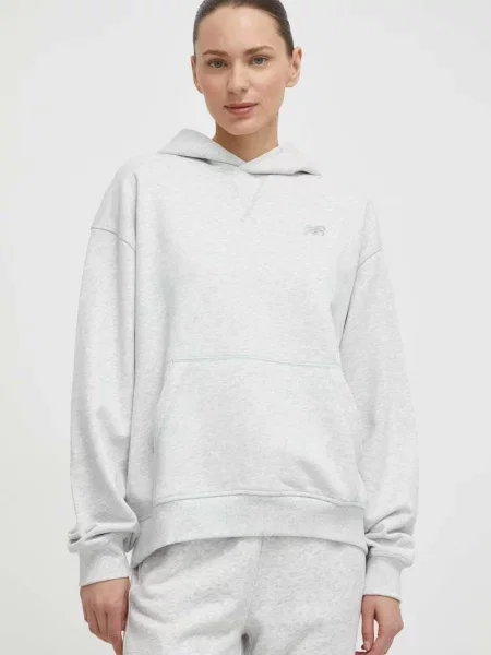 New Balance hanorac de femei cu glugă melanj gri