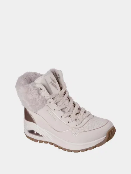 Кожаные ботинки Skechers бежевые