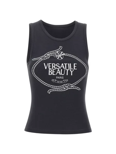 Top Vaquera z nadrukiem czarny