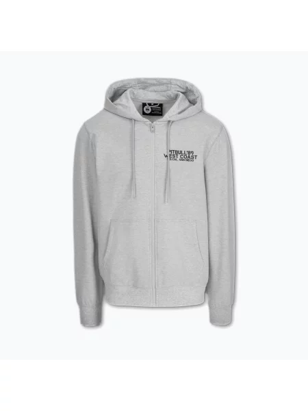 Férfi Pitbull Driving kapucnis Zip pulóver szürke/melange Driving Hooded Zip Sweatshirt szürke