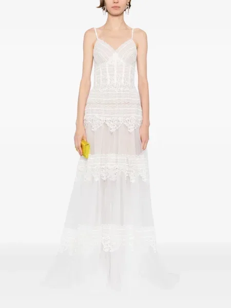 Rochie Saiid Kobeisy din dantelă alb
