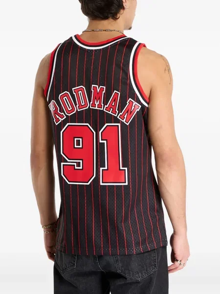 Cămașă Mitchell & Ness cu dungi negru