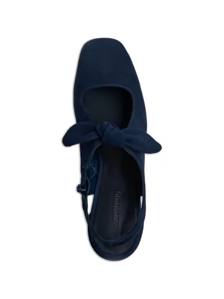 Pantofi cu toc Bernardo cu funde slingback albastru