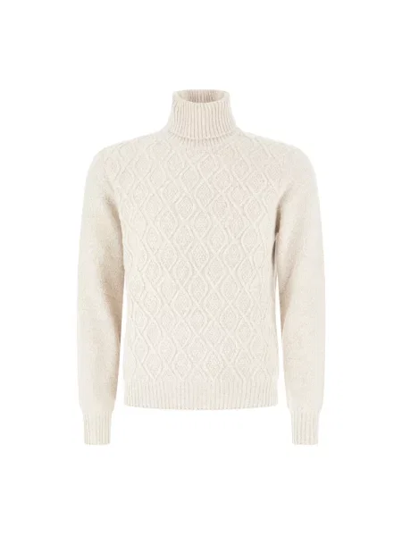 Sweter z golfem Panicale beżowy