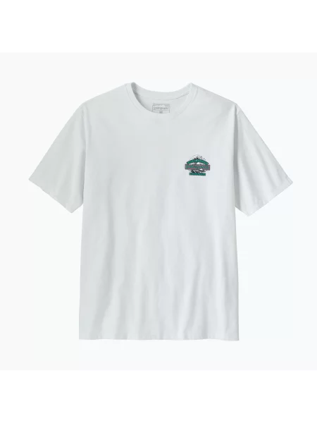 Tricou pentru bărbați Patagonia Great Waves Responsibili-Tee fiber white alb