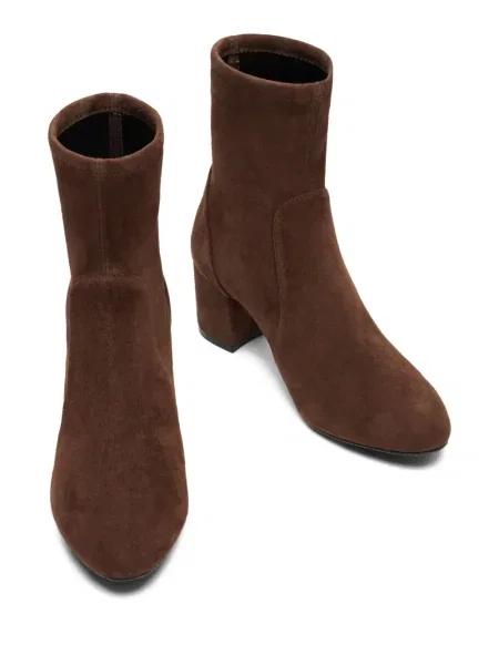 Botine Stuart Weitzman din piele de căprioară maro