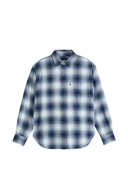Decupat geacă cămașă Levi's® în carouri de flanelă roșu