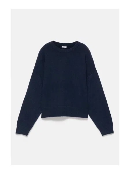 Pull&Bear Pulover închis albastru