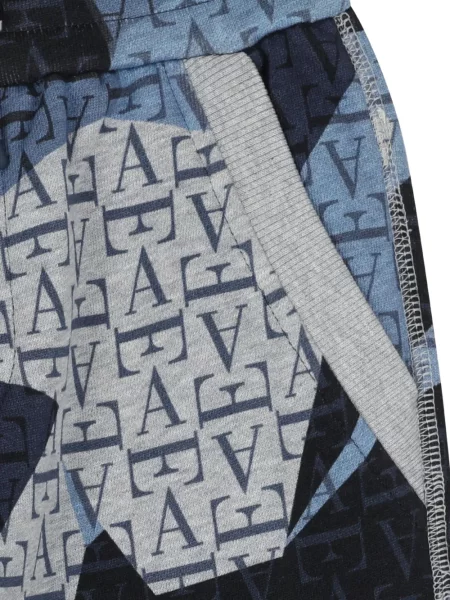Dětské kalhoty Emporio Armani modré