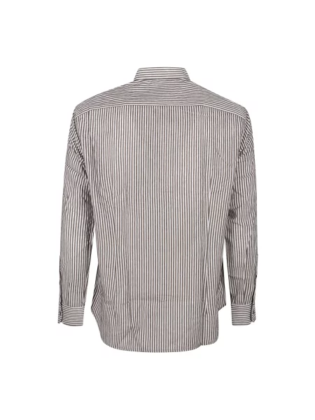Koszula Emporio Armani z długim rękawem beżowa
