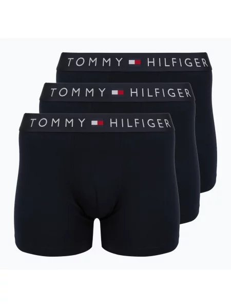 Боксерки Tommy Hilfiger Brief Dtm 3 pairs desert sky/desert sky/desert sky синьо