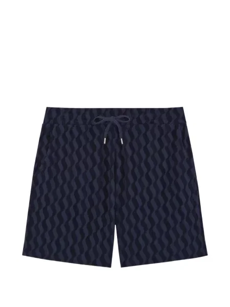 Pantaloni scurți Frescobol Carioca din jacard albastru