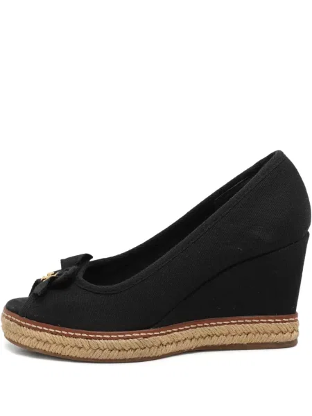 Pantofi cu toc Tory Burch cu pană negru