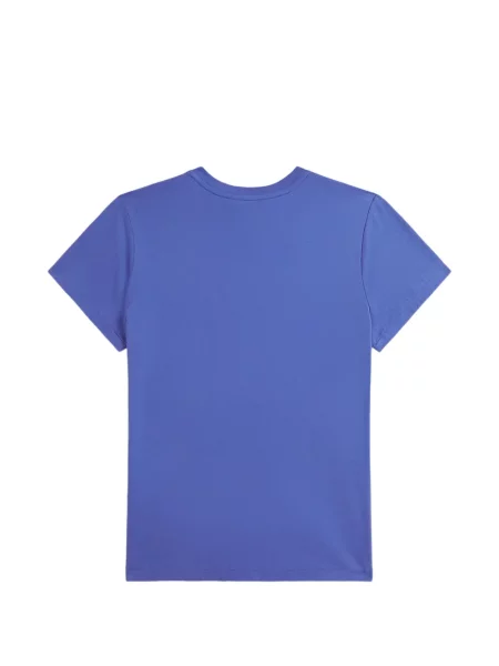 Tricou polo Polo Ralph Lauren cu autograf din fleece negru