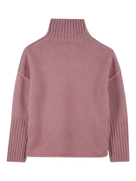 Sweter z golfem dziecięcy Zadig & Voltaire różowy